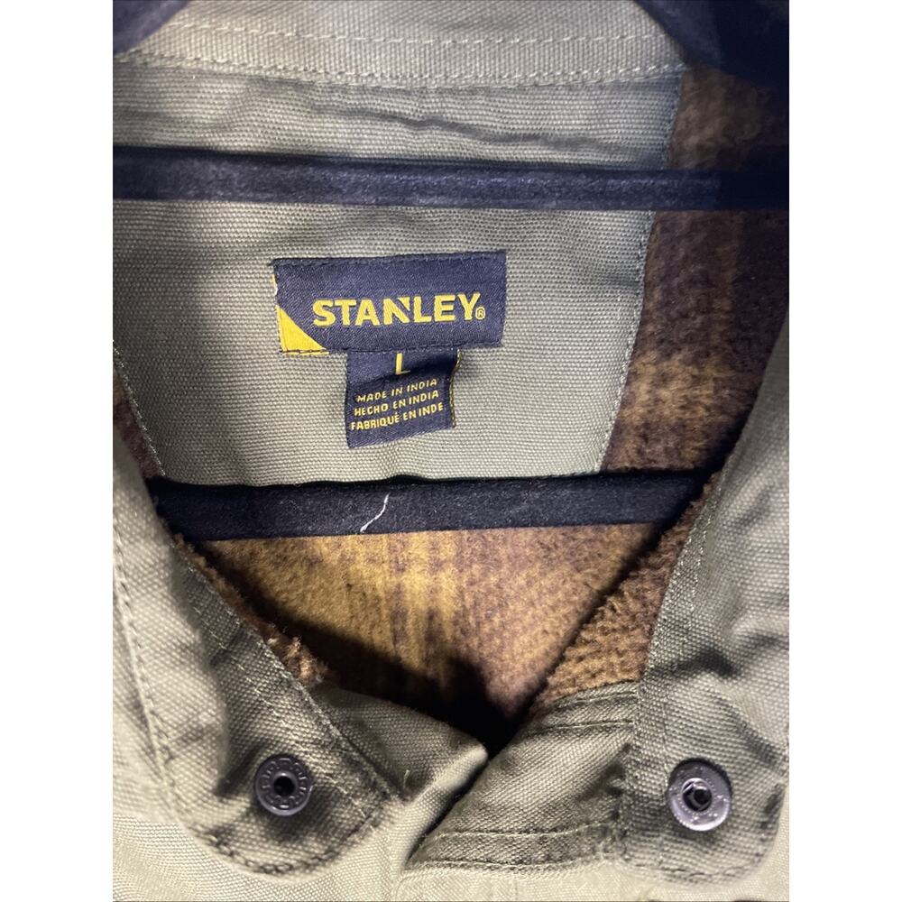 Stanley Canvas Heavy Duty Work Jacket Blanket Interior Size Large - Picture 2 of 10